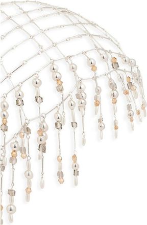 Paco Rabanne Pearl Fringe Hair Accessory - Silver