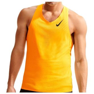 Nike Dri-Fit ADV Aeroswift Singlet Laufshirt f&uuml;r Herren | orange