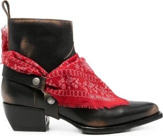 Golden Goose Boots Distressed Leather Upper Debbie