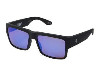 Spy Cyrus Plastic Frame Fashion Sunglasses Cyrus Soft Matte Black - HD Plus Bronze With Blue Spectra Mirror, Polycarbonate