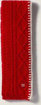 Miu Miu Wool and cashmere scarf