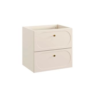 Petits Meubles Mueble bajo lavabo 60cm paneles laminados y mdf beige arena
