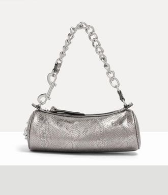 Vivienne Westwood Cindy Cylinder Bag Python-effect Emboss Iron