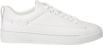 Baldinini Witte leren sneaker - Heren - Sneakers - Wit - 41 EU - Leer - Schoenen