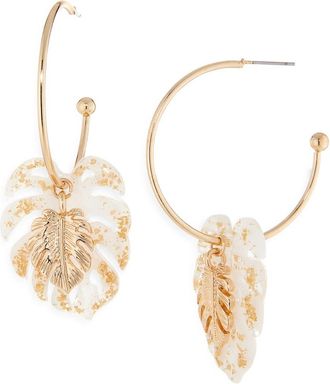 Cara Star Burst Drop Earrings in White at Nordstrom Rack