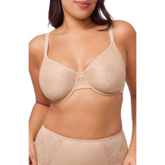 Montelle Intimates Contoure Smoothing Underwire Bra in Sand at Nordstrom, Size 38E