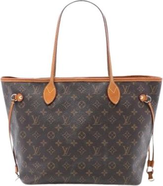 Louis Vuitton Pre-owned Tote Bags, female, Brown, Size: ONE SIZE Pre-owned Neverfull MM