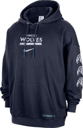 Nike Mens Minnesota Timberwolves Courtside Jordan NBA Club Premium Pullover Hoodie in Blue | IQ0873-419