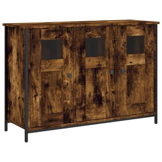 vidaXL Vidaxl - Aparador Madera De Ingenier&iacute;a Roble Ahumado 100x35x70 Cm