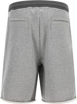 Brunello Cucinelli Cotton French Terry Bermuda Shorts - Gray