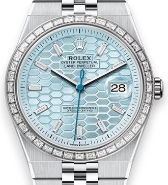 Rolex Land Dweller Automatic Chronometer Diamond Mens Watch M127386TBR-0001