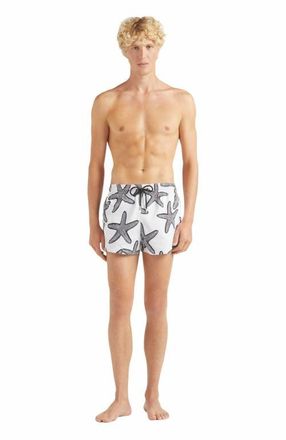 Vilebrequin Mens Starlette Short Swim Shorts in Blanc at Nordstrom, Size Xx-Large