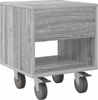 vidaXL Mesa De Noche Moderna - Mesita De Noche Gris Sonoma 40,5 X 40 X 48 Cm