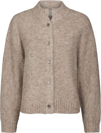 Neo Noir Cardigans - Dames - Vesten - Beige - L - Leer - Truien & Vesten
