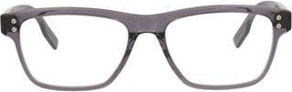 Montblanc 55mm Rectangular Optical Glasses in Grey Grey Transparent at Nordstrom Rack