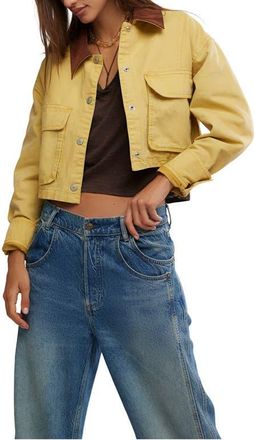 Free People We the Free Martha Workwear Jacket in Rattan at Nordstrom, Size X-Large