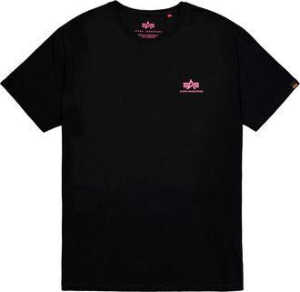 Alpha Industries T-Shirt ALPHA INDUSTRIES Basic T-Shirt SL, Herren, Gr. 3XL, rot (schwarz, magenta), Obermaterial: 100% Baumwolle, Shirts T-Shirt