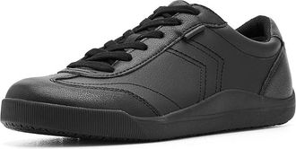 Dr. Scholls Be True Slip Resistant Service Shoes Womens Industrial Shoes Black Leather : 9.5 M