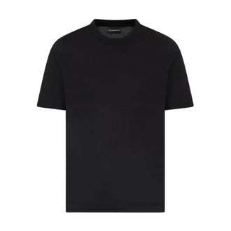 Emporio Armani Jacquard Logo Korte Mouw T-shirt - Heren - T-shirts - Zwart - XS - Tops