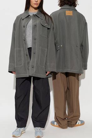 Ami Wool Jacket, Womens, Grey