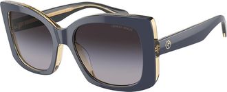 Giorgio Armani AR8208U 60788G Womens Sunglasses Blue Size 55