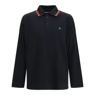 Vivienne Westwood Polo de Manga Larga Oversize - Tops - Hombre - Negro - S
