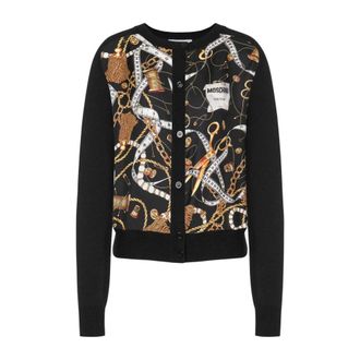 Moschino Dames, Truien, Zwart, Maat: XS Zijde