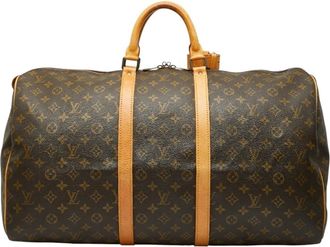 Louis Vuitton Brown Pvc Leather Boston Bag (Pre-Owned)