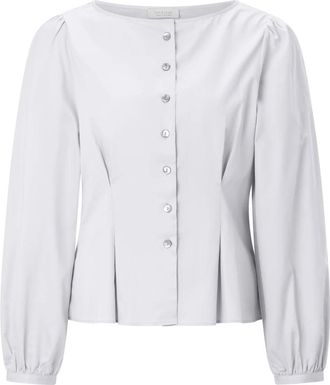 Rich & Royal Gecertificeerde Katoenen Blouse - Dames - Blouses - Wit - M - Katoen - Overhemden