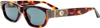 Linda Farrow Lfl 1623 C2 SUN Zonnebril - Dames - Zonnebrillen - Bruin - 53 MM - Accessoires