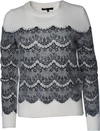 Maje knitted sweater with lace