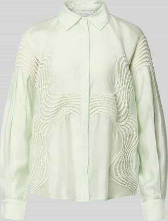 Copenhagen Muse Regular Fit Bluse mit verdeckter Knopfleiste Modell MOLLY in Lind, Gr&ouml;&szlig;e XL