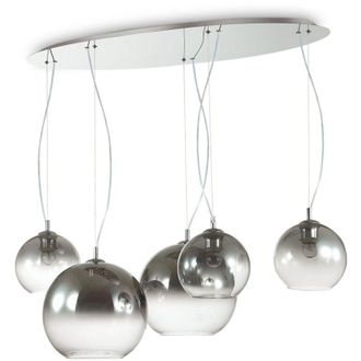 Ideal Lux Sospensione Moderna Nemo Metallo Cromo Sfumato 5 Luci E27