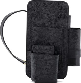 Herm&egrave;s Clutch Hermesway Phone Case Crossbody Bag Epsom - Nero