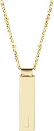 Brook & York Maisie Initial Pendant Necklace in Gold J at Nordstrom