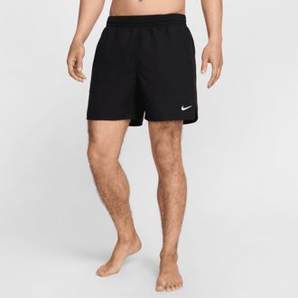 Nike Mens Swim Breaker Essential 5 Brief-Lined Volley Short in Black | NESSF560-001