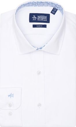 Original Penguin Royal Oxford Slim Fit Dress Shirt in White at Nordstrom Rack, Size 15 - 32/33