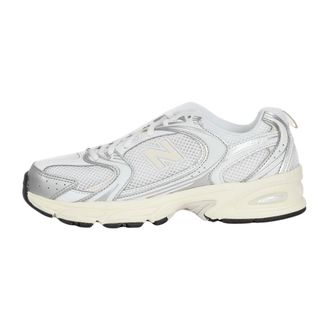 New Balance Zilver en room Sneakers voor vrouwen - Dames - Schoenen - Wit - Maat: 39 1/2 EU Synthetisch