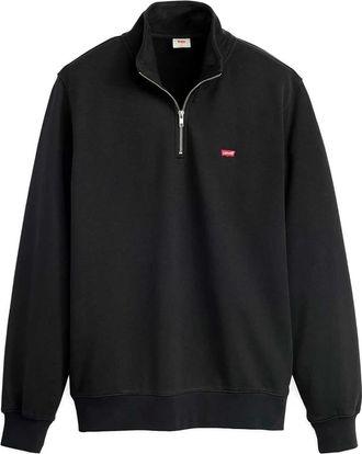 Levi's Hoodies & sweatvesten, Heren, Zwart, XL, Sweater MET Ritssluiting 1/4 Origineel Heren