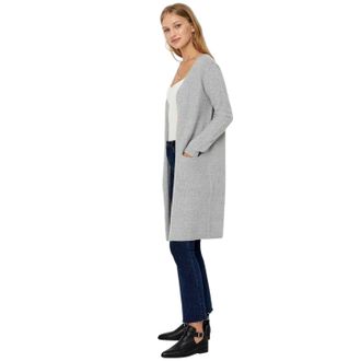 Vero Moda Damesvest met open voorkant, relaxte pasvorm en lange mouwen van Doffy (Grijs)
