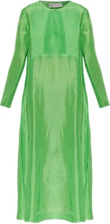 Tory Burch Tory Burch jurk met lange mouwen en geplooide slabbetje