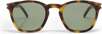 Saint Laurent SL 28 Slim Zonnebril - unisex - Zonnebrillen - Bruin - 49 MM - Accessoires