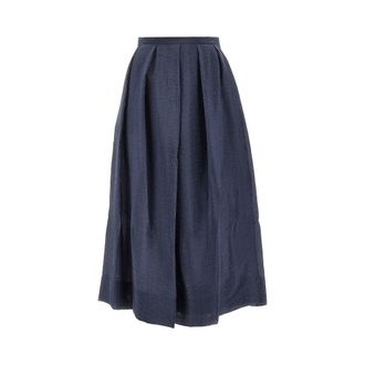 Emporio Armani Tecno creponne midi skirt Woman 46