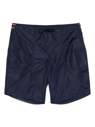 Gucci Web-detail swim shorts - men - Nylon/Nylon - 56 - Blue