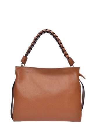 Luisa Vannini Brown Rundleer Tas