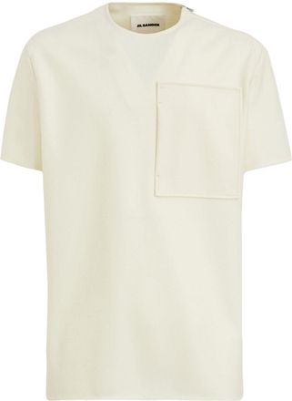 Jil Sander T-shirt in lana - Toni neutri