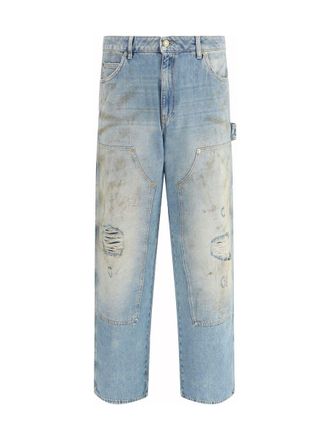Golden Goose Destroyed Denim Cotton Jeans
