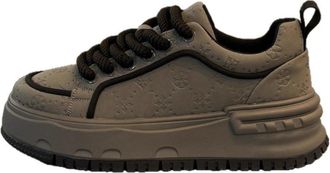 Generic Versatile Breathable Sports and Leisure Trend Platform Mens Board Shoes, Grey, 8.5-11.5