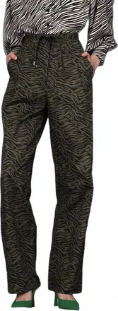 Ghospell Glacier Sands Belted Trouser In Olive / Black