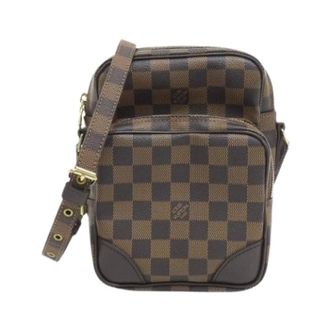 Louis Vuitton Pre-owned Cross Body Bags, female, Brown, Size: ONE SIZE Pre-owned Damier Amazon Coated Canvas Shoulder Bag
